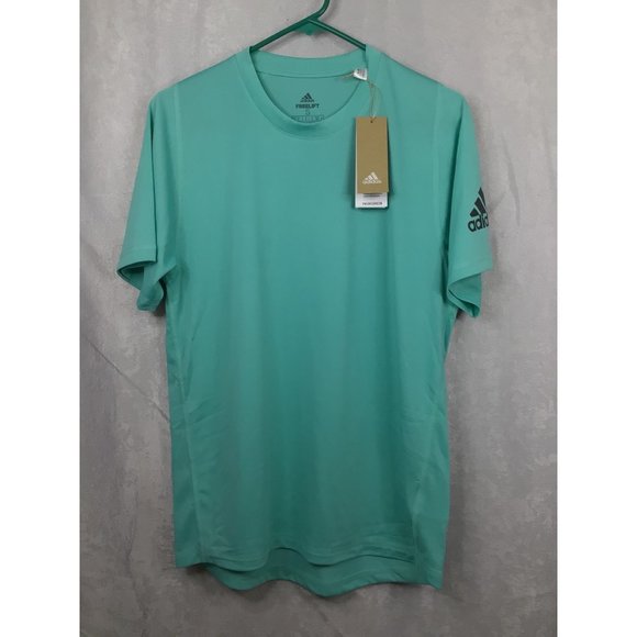Adidas Primegreen Freelift Aeroready Teal Athletic Tee Shirt Men's Small - Picture 7 of 10